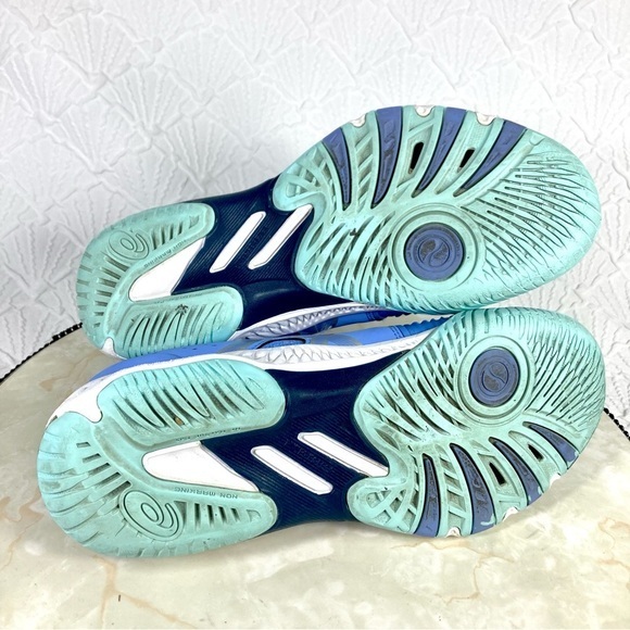 Asics Netburner Sneakers Womens Sz 8 Blue Ballistic MT 2 Tennis Pickleball Shoes - Picture 11 of 14